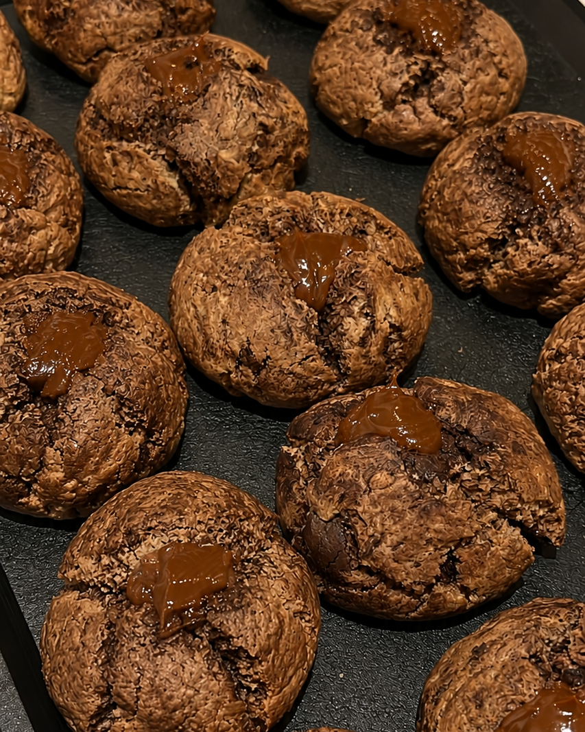 Cookie de Chocolate y Dulce de leche (PACK DE 4 UNIDADES)