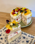 Tarta Nata y Frutas (RINDE DE 6 A 8 PORCIONES)