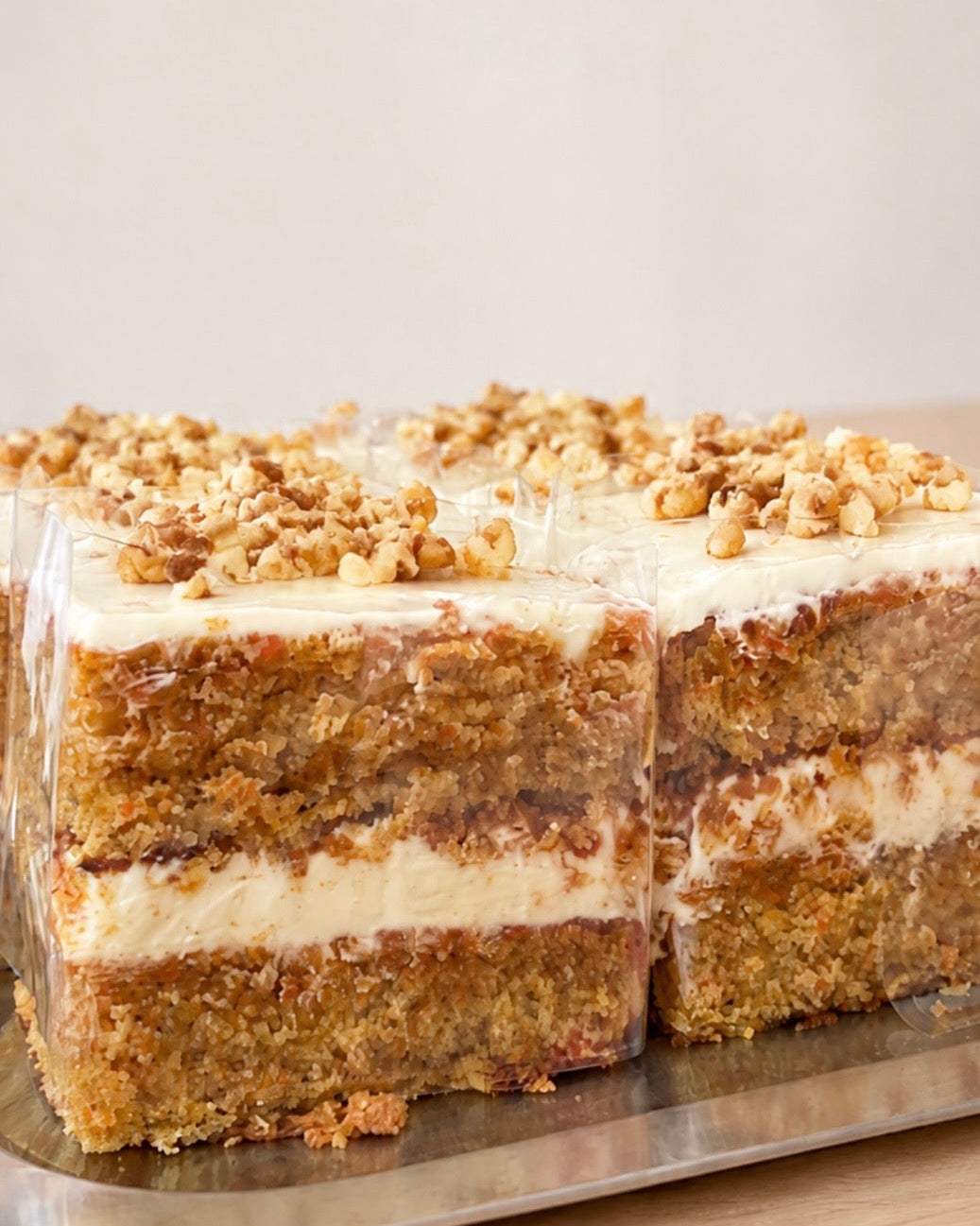Carrot Cake (Frutos secos) (PACK POR 2 PORCIONES)